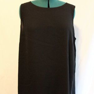 100% Silk Georgette Crepe Ballet Neck Tank